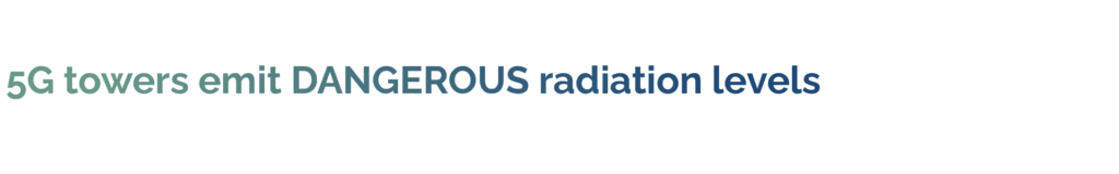 5g towers emit dangerous radiation levels
