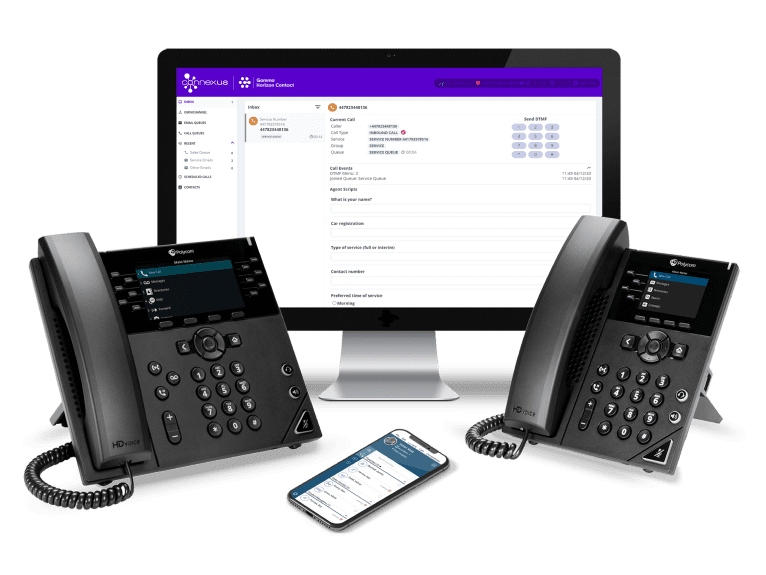 connexus horizon handsets with pc screen