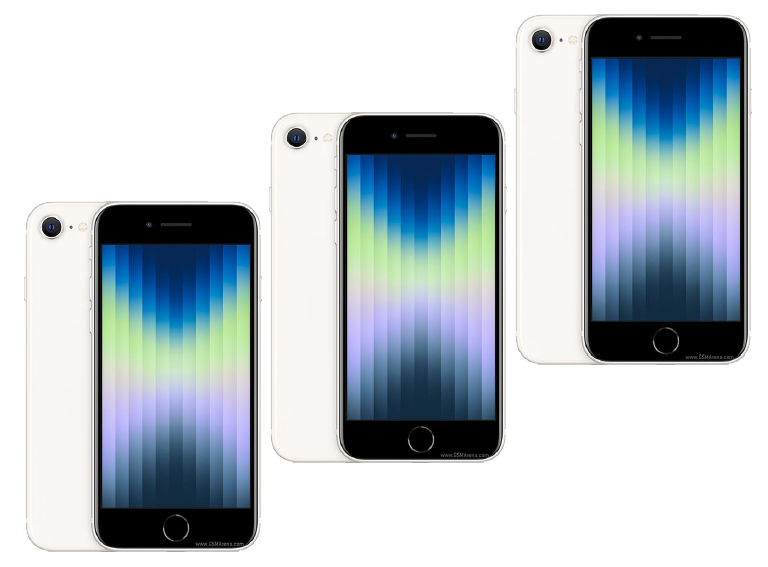 iPhone SE 2022 front and back