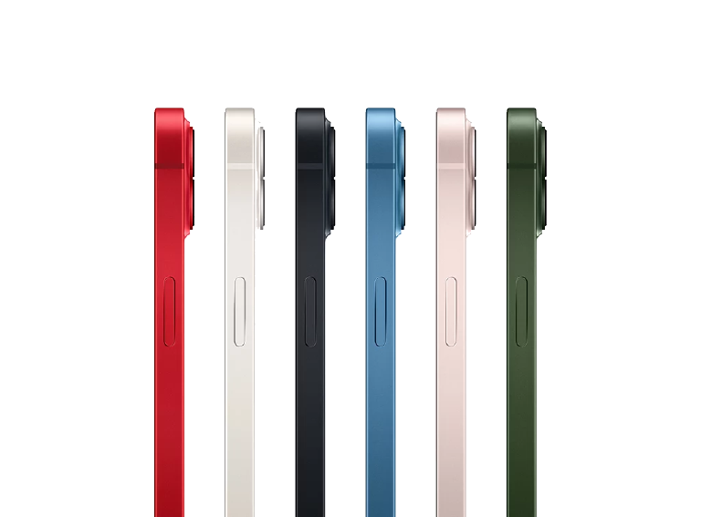 iPhone 13 models in multiple colors
