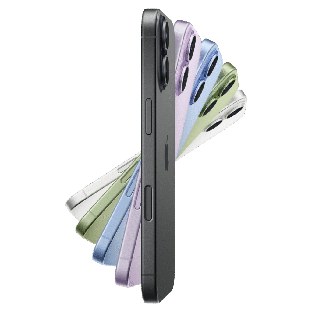 iPhone 17 in 5 colours in rotation