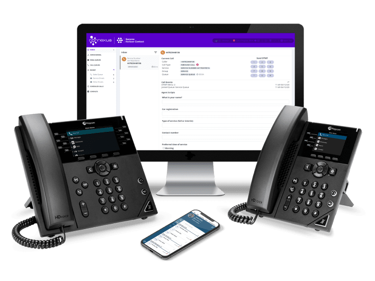connexus horizon handsets with pc screen