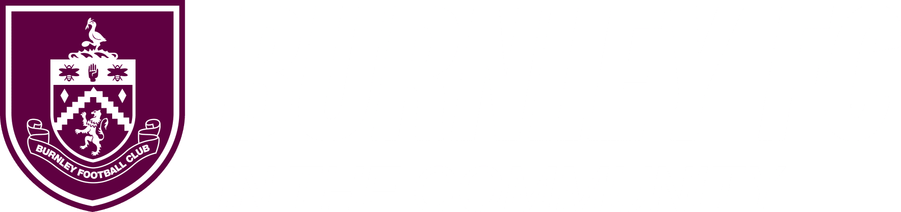 Burnley FC in the community logo white
