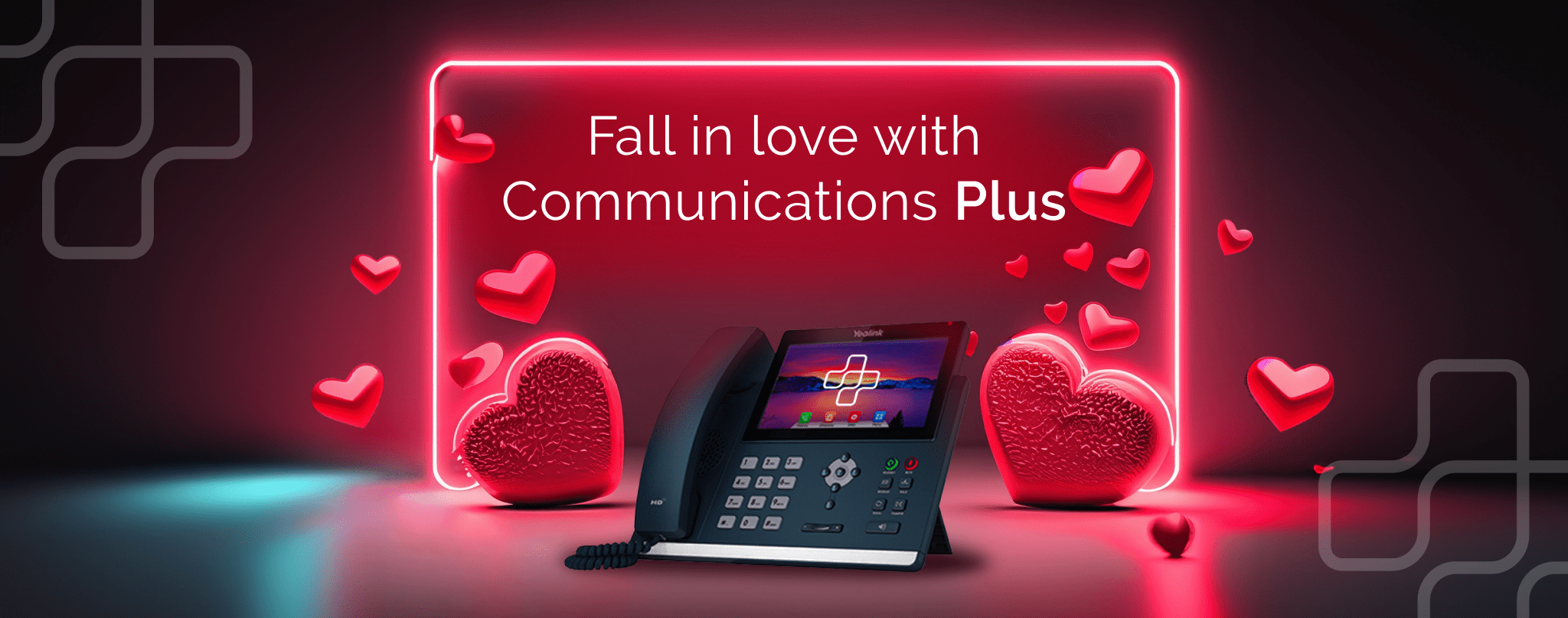 Valentines Day Blog VoIP Image with hearts