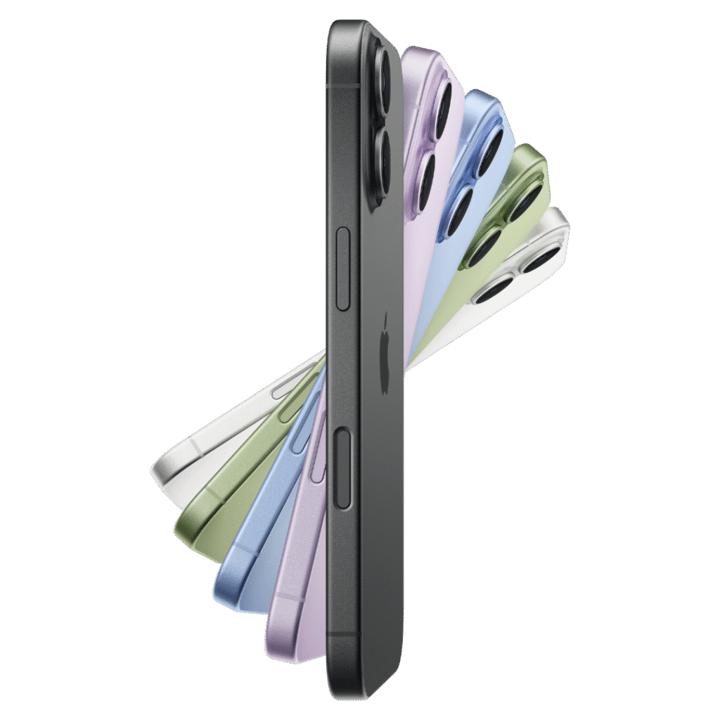 iPhone 17 in 5 colours in rotation