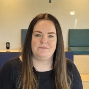 Clare Dickinson in the boardroom