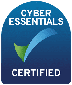 Cyber Essentials Certified logo with a green and blue checkmark